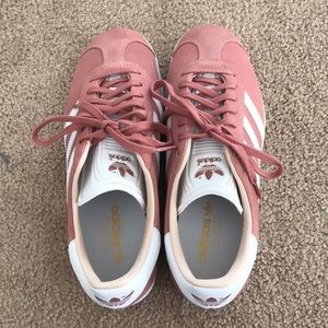 Adidas gazelle pink and white size 6.5